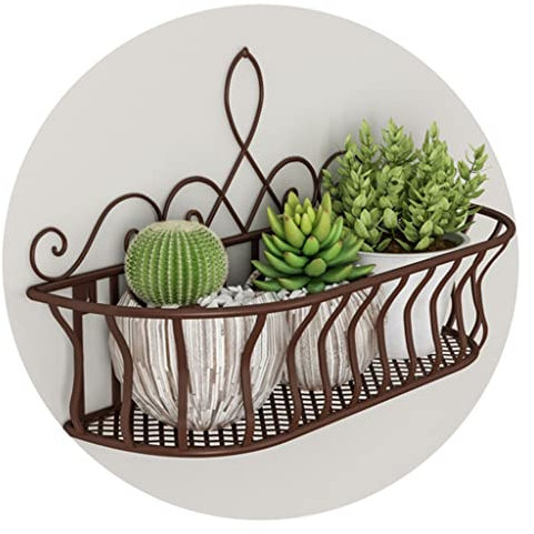 Vasi e accessori per piante Portafiori Da Parete In Ferro Battuto Mensola Per Fiori Da Appendere Alla Parete Del Balcone Scaffale Di Ravanello Verde Supporto Decorativo Per Vasi Di Fiori Soggiorno Stu