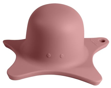 Kindsgut Duschhilfe Haarwaschhilfe für Kinder und Badebecher, Altrosa | Duschhilfe, elegantes Design, Unisex, BPA-frei