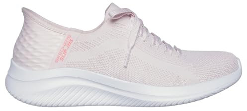 Skechers Ultra Flex 3.0 Brilliant Path, Zapatillas Mujer, Light Pink Textile Trim, 35 EU