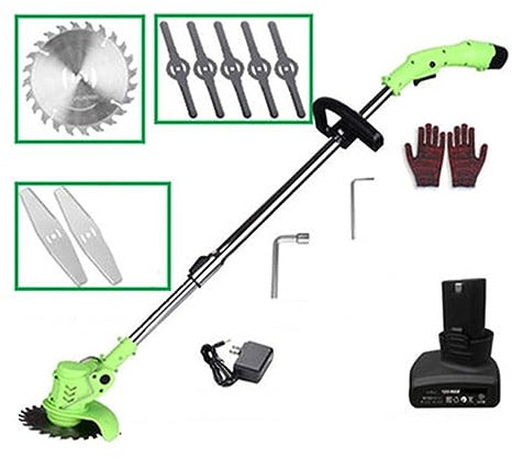 HYQHYX hand mower cylinder mower Electric Lawn Mower, Small Household Handheld Lithium Battery Lawn Mower Rechargeable Multifunctional