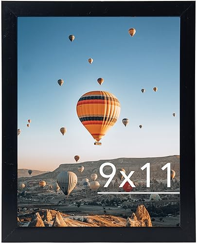 JCJMY Portarretratos de 9 x 11 pulgadas, para colgar en la pared o en la mesa, montaje en pared horizontal o verticalmente, marco de fotos de 9 x 11 pulgadas con plexiglás resistente a los golpes