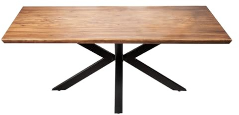 riess-ambiente.de Massivholz Esstisch Galaxie 200cm Stone Finish Sheesham Industrial Design