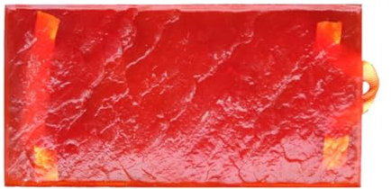 ZBJDX Rechteckige Polyurethan Matte Stempel, Stein Fliese Textur Beton Textur Matte, für DIY, Beton Overlay und Stein-Muster-Projekte 23,6 X11,8