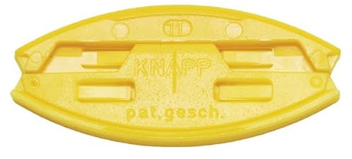 KNAPP Sunny Biscuit Connector – #20 Plastic Slide-in Wood Joiner with Locking Tabs for Tight, Hidden Joints – Self-Tightening Fastener for RTA Furniture, Cabinets, Trim – 100 Pairs