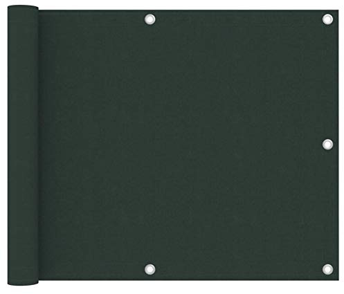 Gecheer Balcony Screen Dark Green 75x400cm Oxford Fabric Model134997