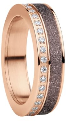 BERING Damen Ring in glänzendem roségold - Arctic Symphony Collection aus Edelstahl - Dordogne
