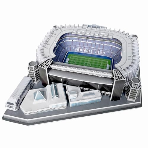 Habarri - Santiago BERNABEU Puzzle 3D - Komplettset 3D Puzzle Stadion - 3D Fußballstadion für Kinder und Erwachsene - Fußballstadion Modell - Modellbau - 139 Elemente