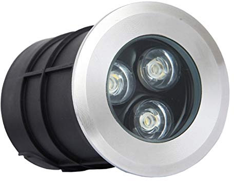 WZYJLyds Pool Scheinwerfer Led, 3W Bodenleuchte IP68 Wasserdicht Rostfreier Stahl Kleine Größe Kann Verwendet Werden Auf Draussen, Garten, Schwimmbad, Teich Dekoration(Blau,85-265V)