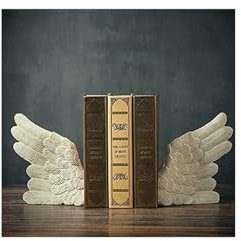 NTIYOU Presse-Livres Serre-Livres décoratifs Vintage Serre-Livres décoratifs Ailes en résine Serre-Livres Ornement Serre-Livres for Le Bureau Bookend