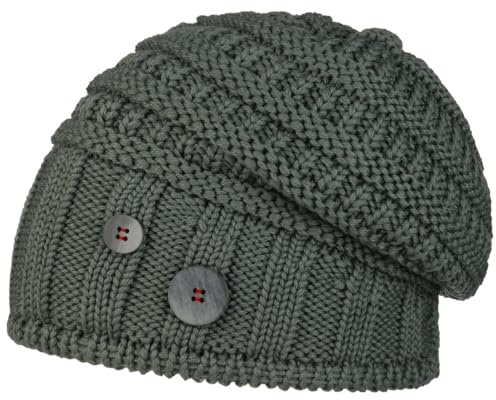 Eisbär Cullen Oversize Beanie Strickmütze Mütze Oversize-Mütze Skimütze Wintermütze Wollmütze Damen/Herren - Made in Italy Long mit Futter, Futter