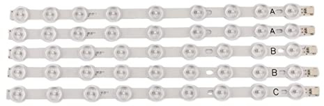 HASGTFM LED de TV Sistemas de Barras LED K40DLV1FSM Kit de Tiras de retroil 9LED Lámparas Lente 5 Bandas 9FLHY168D 39PF3025D 39FHD-CNOV 39FPD274D Apto for TD(Light Bar Only)