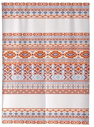 Türvorhang Orange Beige Küchenvorhänge Polyester Raumteiler Vorhang Waschbar Vorhänge Kurz Küchenvorhang Langlebig Fliegenvorhang Terrassentür tür Vorhang Verdickung Vorhang Tür 80x200cm