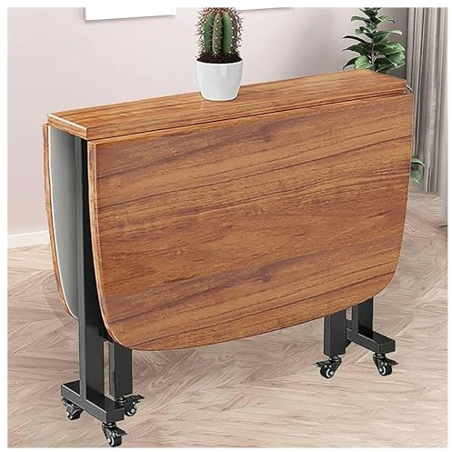 Faltbarer Küchentisch aus Holz, multifunktional, ausziehbar, mobil, platzsparend, 120 x 70 cm, erweiterbar in 3 Formen