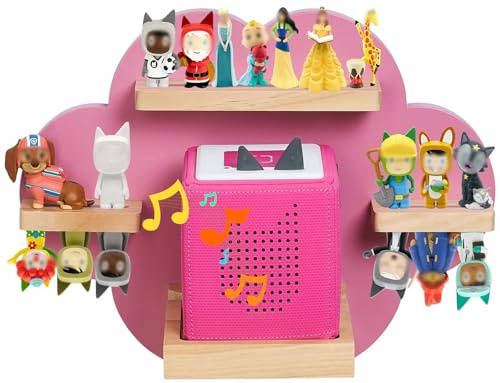Gieanoo for Tonie Shelf Pink Cloud Compatible Toniebox 2&1, Tonie Storage