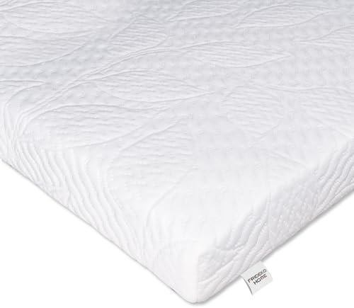 Frideko Cooling Mattress Topper Small Double Bed, Gel Memory Foam Mattress Topper for Back Pain Relief, Washable Icy Silky Cover OEKO-TEX Certified(120x190x7.6cm)
