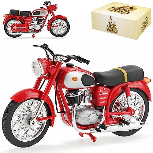 alles-meine.de GmbH Pannonia 250 Rot DDR Atlas Collection 1/24 Modellcarsonline Modell Motorrad mit individiuellem Wunschkennzeichen