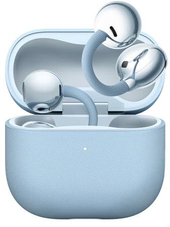 HUAWEI FreeClip 2 Open-Ear Headphones, Clip-On Wireless Earbuds, Blue | 5.1g Lightweight, IP57 Waterproof, 38H Battery, Bluetooth 6.0, 3-Mic Noise Cancellation, UK Warranty