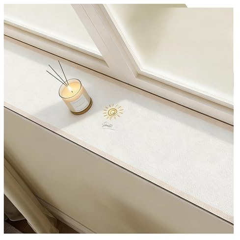 Diatom Mud Absorbent Window Sill Cushion, Anti Cat Dogs Scratch with Non-Slip Rubber Backed, for Windowsill Protector ﻿(47.2x3.9(120x10cm))