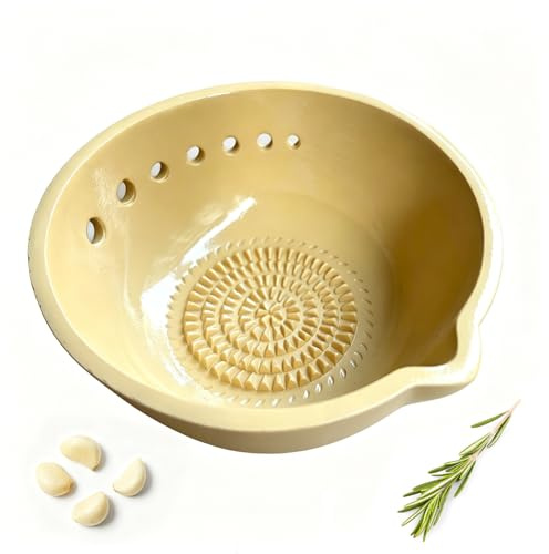 VELAJA Rallador de Resina, Plato Rallador 2 en 1 con Pelador de Hierbas, Rallador de Ajo Resina para Jengibre, Especias & Salsas, Utensilio de Cocina Compacto