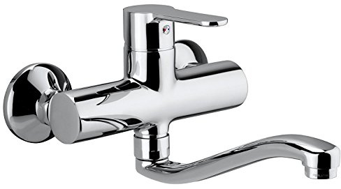 Miscelatore lavello a parete muro blu paffoni - blu161