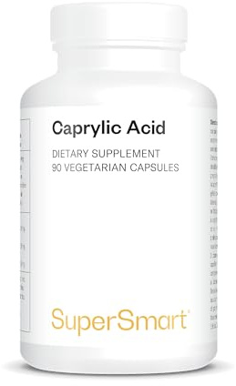 Caprylsäure - Hilft bei der Bekämpfung des Hefepilzes Candida Albicans - Energiequelle für den Gehirnstoffwechsel - MCT-Quelle - Vegan - Supersmart