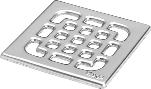 Viega 4933.3 - Gitter 4933.3, nicht verschraubbar, 94 x 94 x 5 mm, Edelstahl