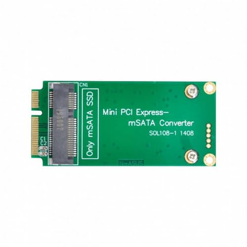 JSER Adattatore da mSATA a Mini PCI-e SATA SSD per Asus Eee PC 1000, 900, 901, 900A, T91