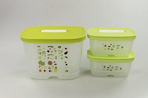 TUPPERWARE Kühlschrank 1,8 L hoch + 375 ml (2) limette KlimaOase Klima P 23822