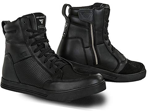 SHIMA Blake, Scarpe Moto Uomo - Rinforzate Stivali Moto Uomo in Pelle, Supporto alla Caviglia