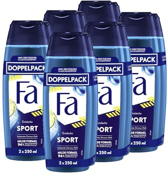 FA Duschgel Sport, 6er Pack (6x 2x250 ml)