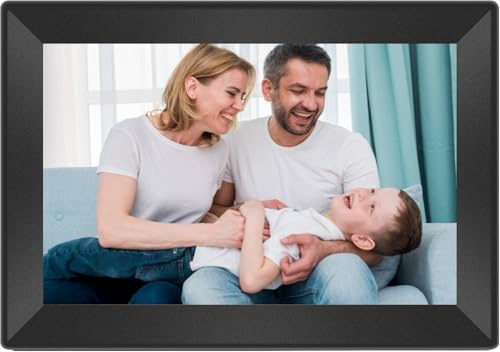 Uhale Digital Picture Frame 10.1 Inch WiFi Digital Photo Frame Slideshow, IPS HD Display Digital Frame with 16GB Storage, Ideal Gifts for Women Men Birthday Family (Black, 10.1Inch)
