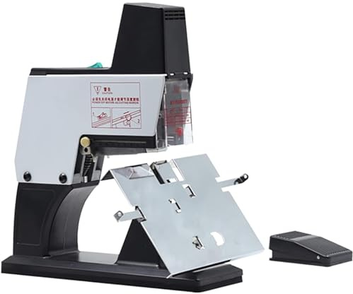 OFDWFFYM Elektrischer A3-Tischhefter, Flach/Sattelhefter, 40 Blatt, Modern, Aluminium, Automatisch, Stapler