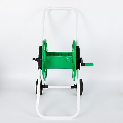 Tubo da giardino, con frizioni, tubo da giardino, carrello per tubi dell'acqua, per giardini professionali e commerciali, prati, terrazze e fattorie