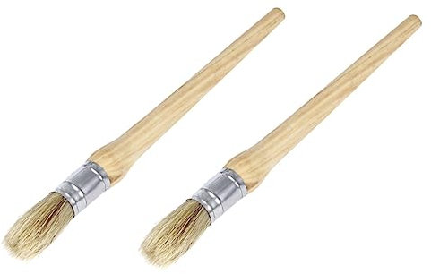 SEWACC 2stücke Runder Pinsel Für Ölmalerei Praktische Farb Pinsel Für Künstler Und Malwerkzeug Ergonomischer Griff Für Präzision Und Kontrolle Beim Malen