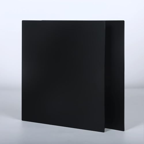 2pcs Acrylplatten, 30 x 30cm Farbige Undurchsichtige Acrylglas Platte | 3MM Dicke Acryl Platten Schwarz Gegossenes für Beschilderungen, DIY-Projekte