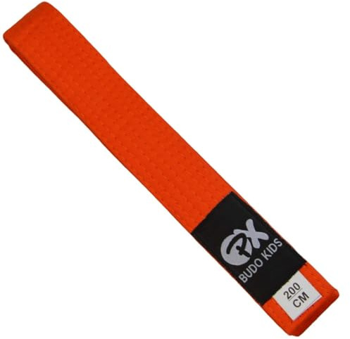 TEKKA BUDO Budogürtel Kids Soft, Längen - Weicher Farbgürtel für Kinder - Leicht zum Binden - Karate, Judo, Taekwondo, Kampfsport