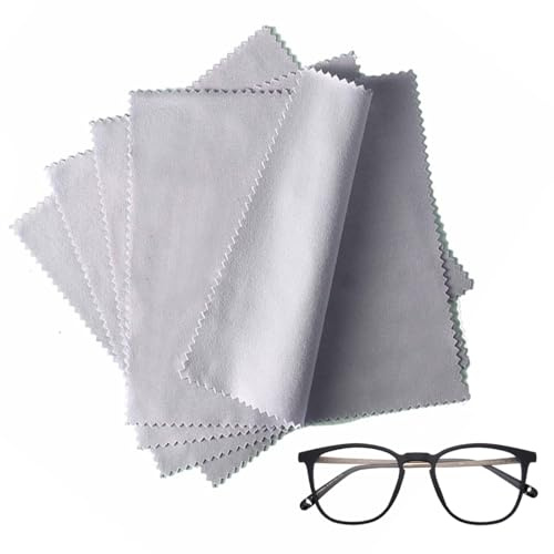 MEXRUMI Brillenputztücher，10 Stück Mikrofaser Reinigungstuch, Reinigungstücher Set(15 * 18Cm) Für Kamera, Für Kamera, Objektiv, Brillen Handys Tabletten Bildschirme