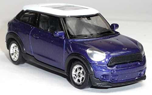 Generisch Modellauto kompatibel mit Mini Cooper Paceman Modellauto lila ca. 1:60/7 cm im Fensterkarton