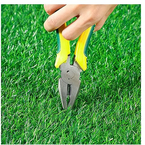 Kunstrasenteppich, 3 m x 15 m, Premium, 1,9 cm dicker Rasen für Garten, realistischer Rasenteppich, Matte für den Außenbereich, Kunstrasen (Größe: 3 x 3 m)