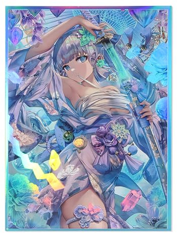 Anime Kartenhüllen 50 PCS HD Holographic Card Sleeves Trading Card Sleeves Protective Card Sleeves 67mm x 92mm for MTG/PTCG/TCG