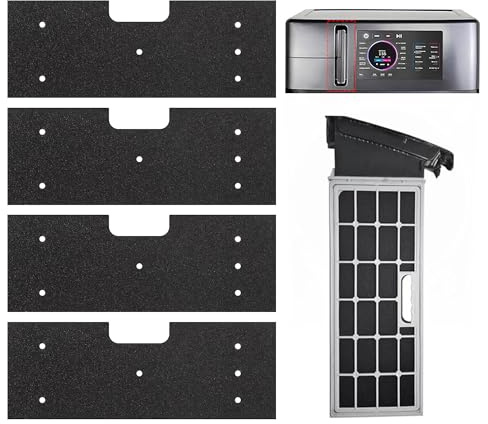 4 PCS WH01X35719 Lint Filter for GE Profile Washer Dryer Combo, Hand Washable and Reusable Dryer Lint Filter Replacement for Models: PFQ97HSPVDS