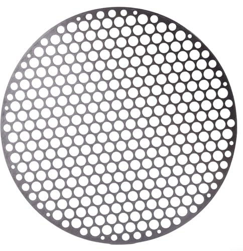 Estera de barbacoa de acero inoxidable de alto rendimiento para asar carne y verduras uniformemente (24 cm)