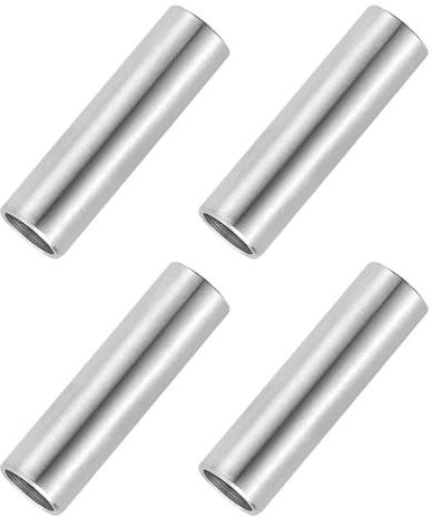 PATIKIL 4 Piezas De Espaciadores De Acero Inoxidable, 8mm DI x 10mm DE x 35mm Altura 304 Acero Inoxidable Casquillo Sin Roscar Espaciador Redondo Para Tornillos Tuercas M8 5/16