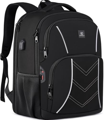 Mochila de Viaje Aprobada para Vuelos (TSA) - Impermeable, Ligera y Resistentede Gran Capacidad - Ideal para Escuela, Trabajo o Fin de Semana
