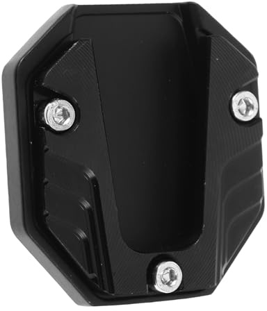 PRETYZOOM Almohadilla y Cabra de Aleación Moto de Motocicleta Pata Soporte de Aluminio Base Antideslizante para Mayor Estabilidad Lateral para Accesorios