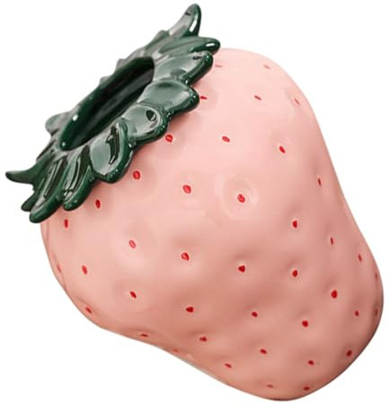 ULTECHNOVO Vase à Fleurs Céramique Imitation Fraise Décoratif pour Composition Et Bureau