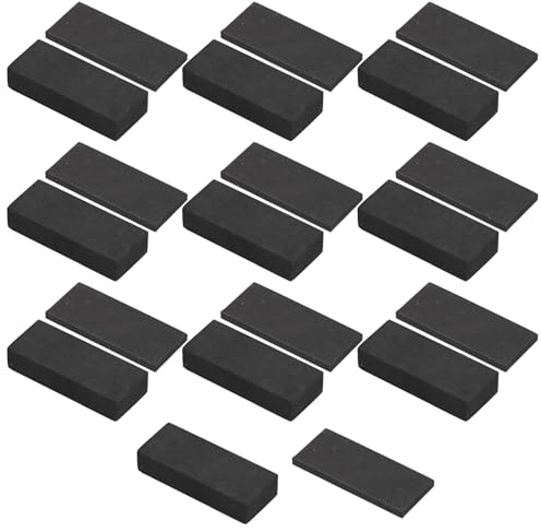 20 Pièces Protections Murales en Mousse EVA, Autocollant Protection Murale Lit Espaceurs en Mousse Eva Mur, Mousse EVA Protection Murale de Tête de Lit, Anti Bruit Tete de Lit Pare Choc (Noir, A)