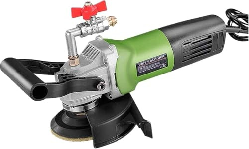 800W Hand-Held Water Injection Stone Polishing Machine Electric Wet Stone Polisher Grinder Cement Floor Marble Polishing Machine for Polishing Marble, Granite, Stone of