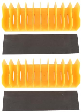 Glomora 2PCS Wrench Organizer,ABS Space Saving Multifunctional 10 Slot Wrench Holder for Pliers Ratchets Scissors Screwdrivers