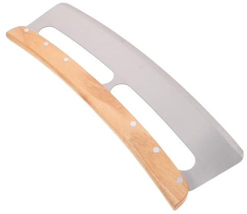 LOORGVEL Cortador de Pizza Acero Inoxidable con Cuchilla Semicircular y Mango Ergonómico para Corte Rápido y Preciso, Rueda Rebanadora Multifuncional para Pizza, Pan y Tostadas, Utensilio